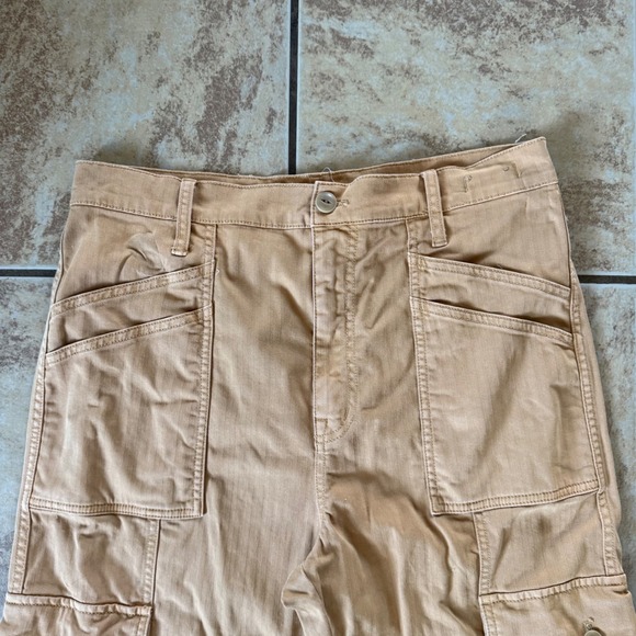 Madewell 90s Straight Cargo Pants Tan Khaki Womens Size 30 - Picture 10 of 11